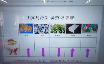 沉与浮优秀教案精选6篇