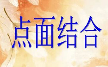 点面结合的作文通用6篇