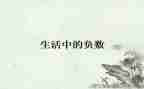 六年级负数的认识教案5篇