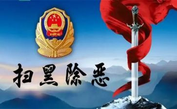黑恶心得体会通用5篇