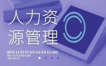 人力资源部门个人工作总结7篇