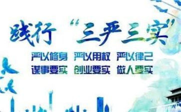 学习三严三实心得体会7篇