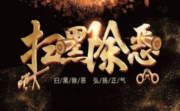 扫黑除恶先进个人事迹材料5篇