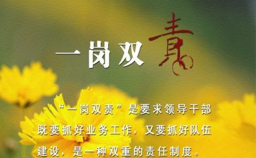 一岗双责工作报告5篇