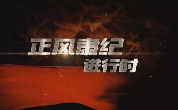 正风肃纪的心得体会8篇