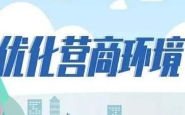 营商环境的心得体会7篇