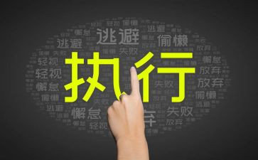 关于执行力的心得体会6篇