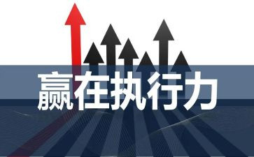 关于执行力心得体会范文5篇